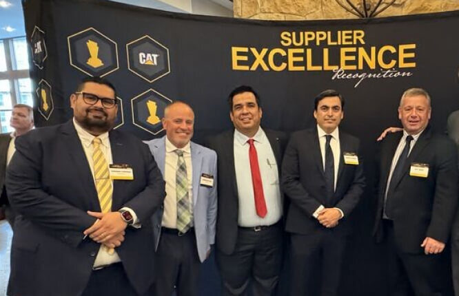 Caterpillar (Cat) Supplier Excellence Recognition award ceremony.