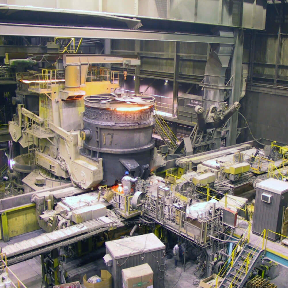 Construction on Algoma's Direct Strip Production Complex (DSPC).