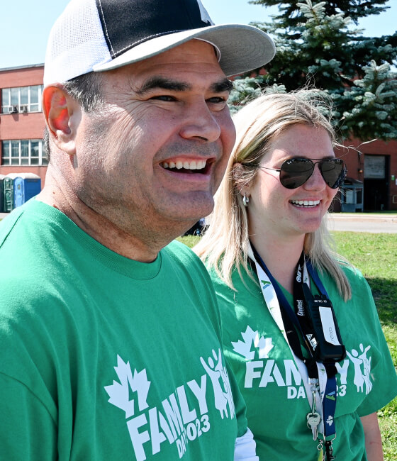 Michael Garcia, CEO of Algoma Steel, at a Family Day event