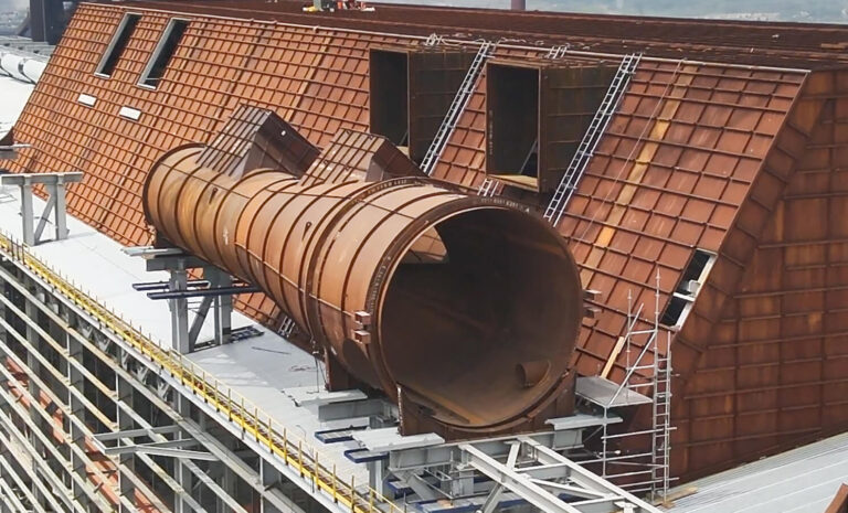 We’ve successfully installed the Fume Treatment Plant (FTP) stacks for our Electric Arc Furnaces (EAFs)!